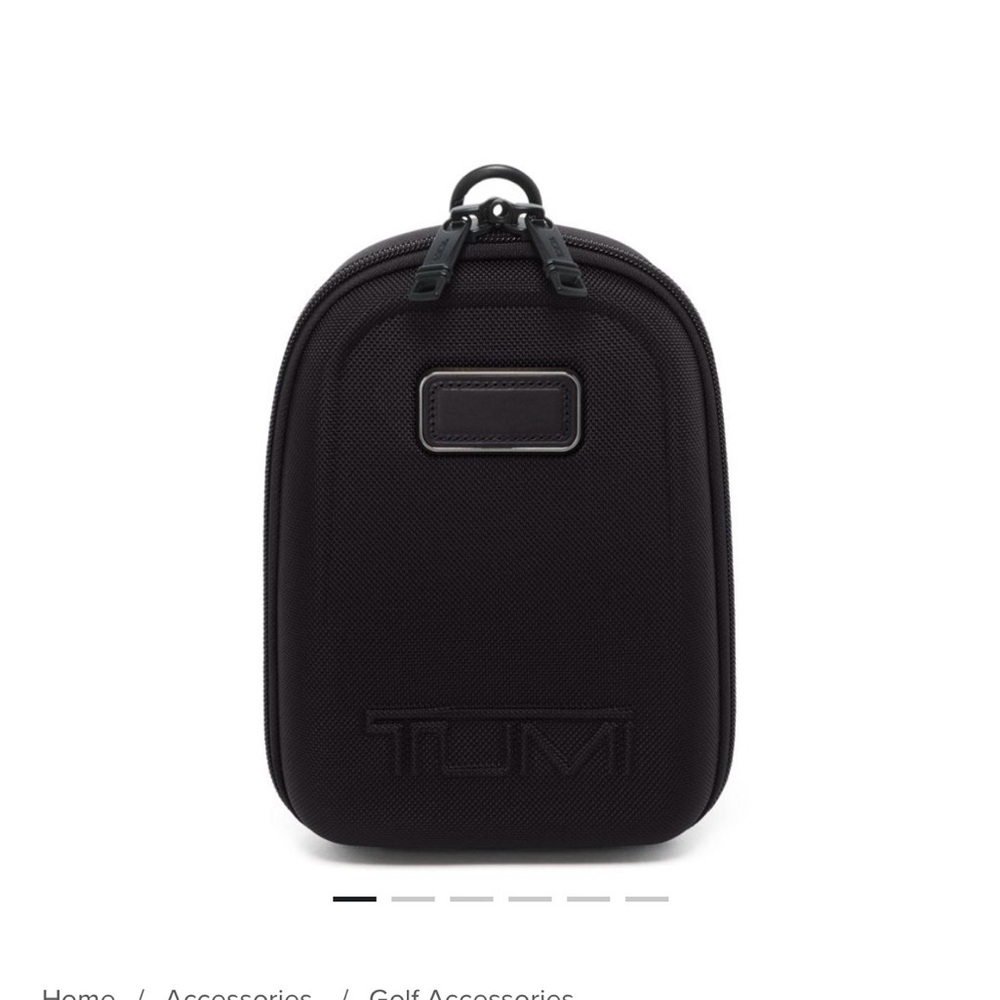 TUMI Black Compact Golf Travel Pouch